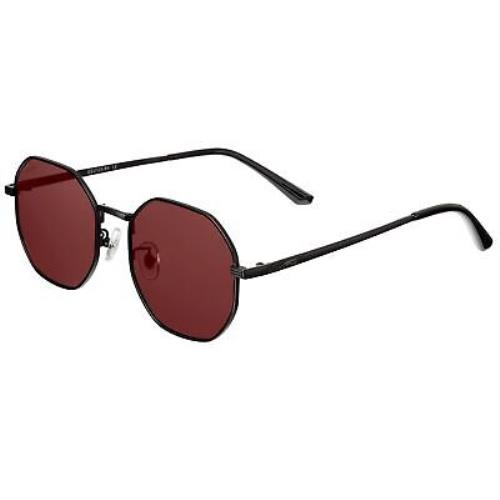 Simplify sunglasses Ezra - Black Frame, Red Lens