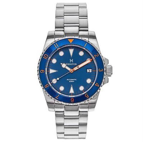 Heritor Automatic Luciano Bracelet Watch W/date - Navy