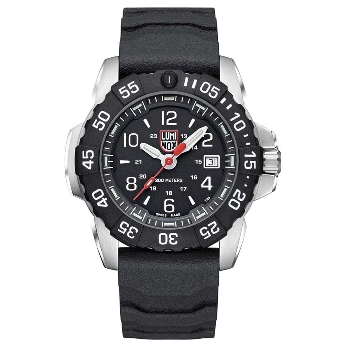 Factory Luminox N Seal Steel Military Dive Black Strap Men`s Watch XS.3251.CB