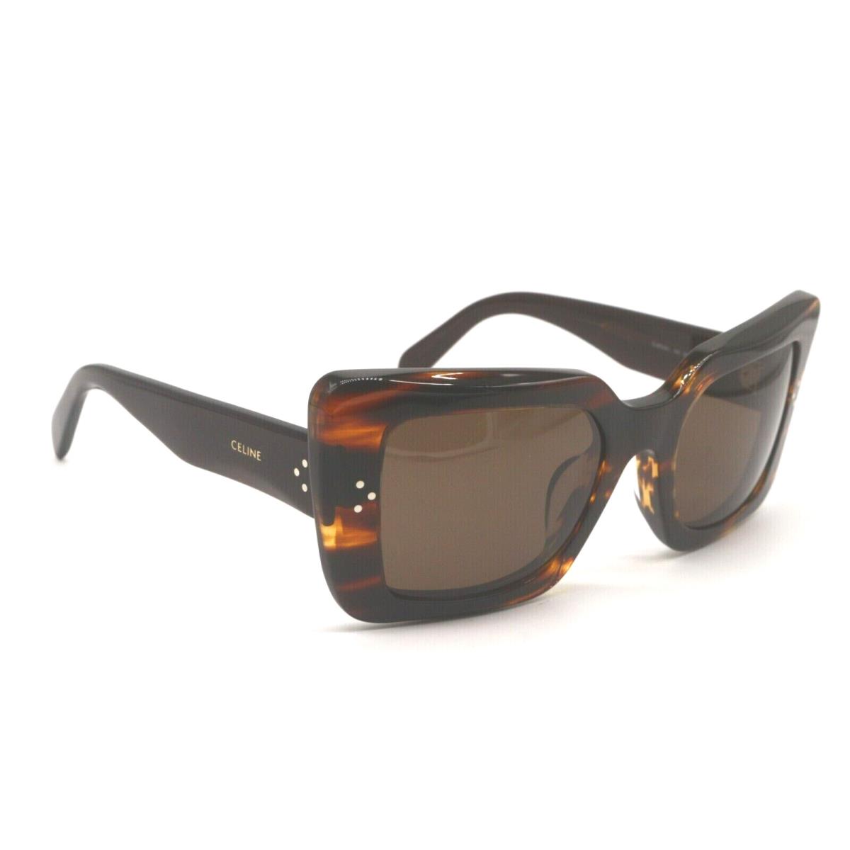 Celine CL 40156U 56E Oversized Brown Tortoise W/brown Lens Sunglasses 54-22