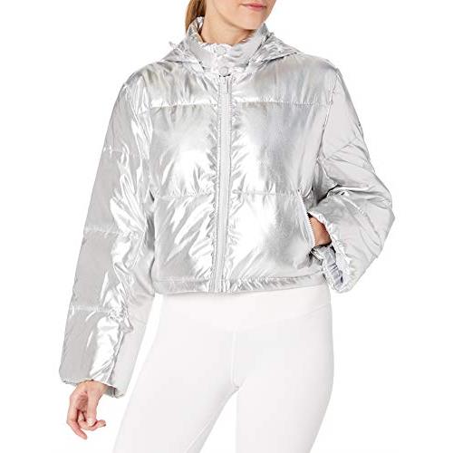Alo Yoga Women`s Introspective Quilted Jacket - Choose Sz/col Silver