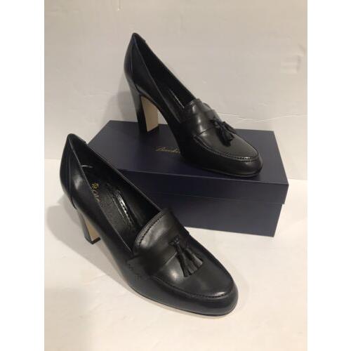 Brooks Brothers Womens Sz 9.5 Black Leather Formal Dress Shoes