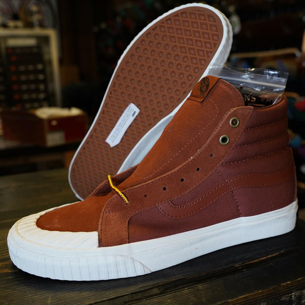 Vans SK8-HI Rugged Sidewall Sequoia Men`s Size 11.5 Skate Shoes
