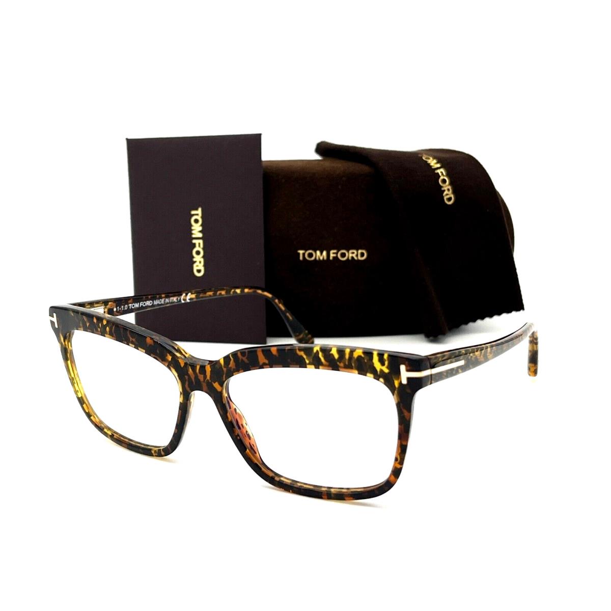 Tom Ford FT5686-B 055 Havana / Blue Block 54mm Eyeglasses TF5686-B