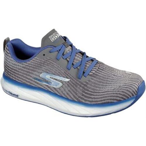 Skechers Men`s Go Run Forza 4 Running Shoes Grey/blue 12 D M US