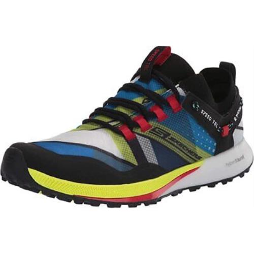 Skechers Men`s Go Run Speed Trail Hyper Running Shoes Black/multi 8.5 D M US
