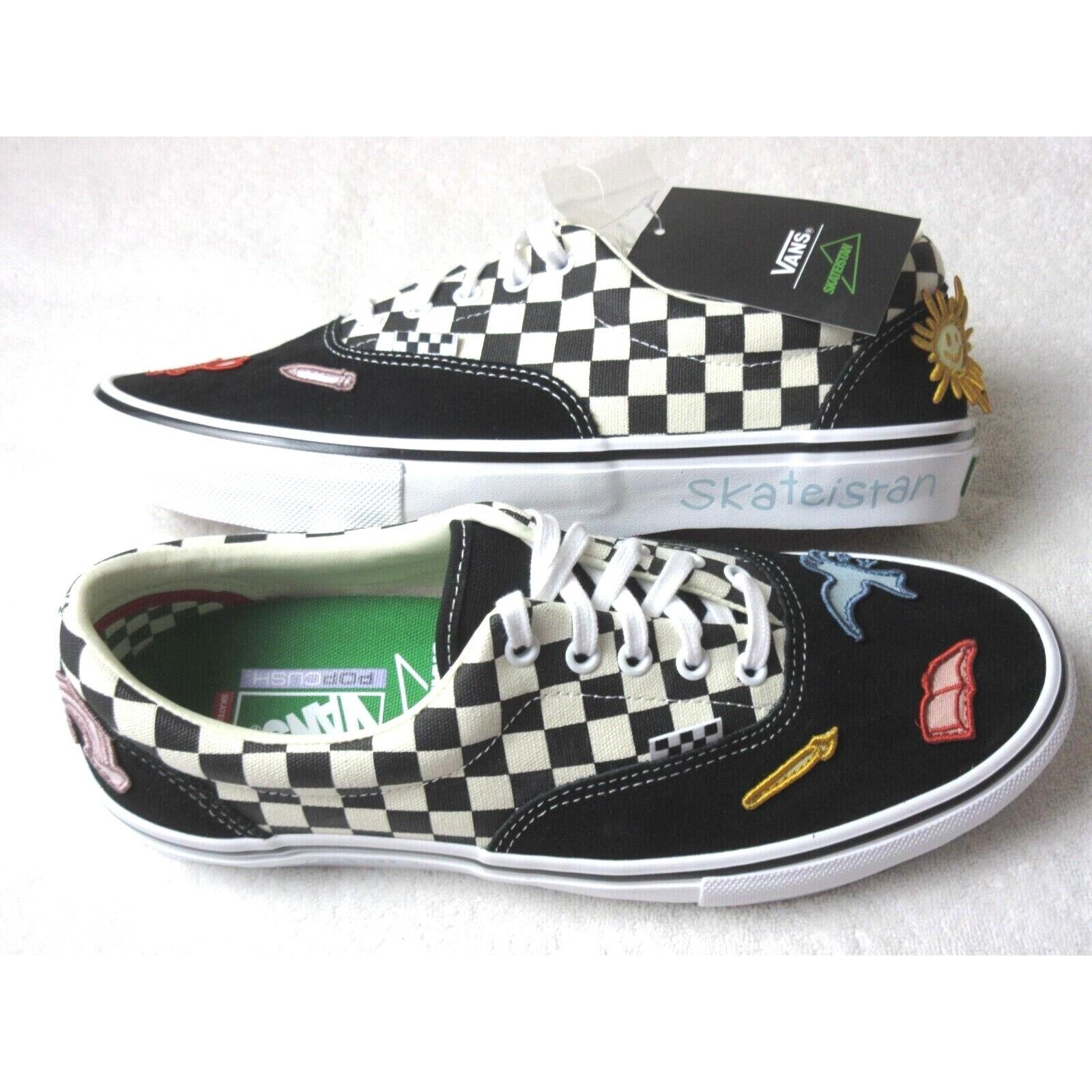 Vans Men`s Skate Era Skateistan Checkerboard Canvas Suede Shoes Size 11
