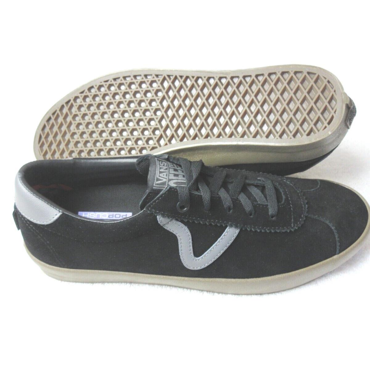 Vans Sport Men`s Black Gum Suede Casual Skate Shoes Size 8.5 VN0A5HEKB9M