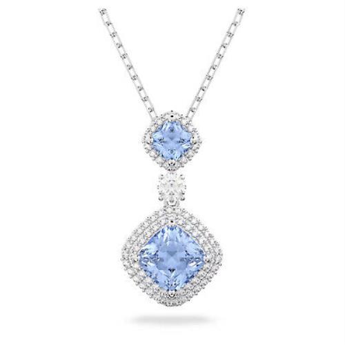 Swarovski Jewelry Angelic Necklace Blue Rhodium Plated - 5559381