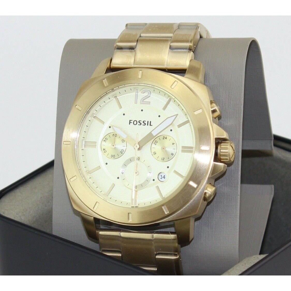 Fossil Privateer Sport Gold Chronograph BQ2694 Men`s Watch