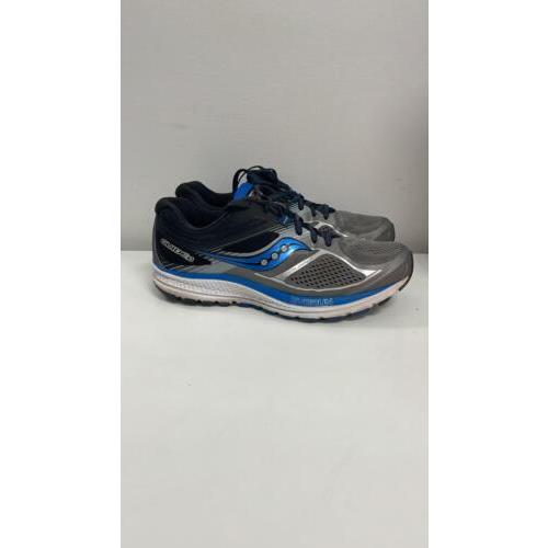 Saucony Men Guide 14 Athletic Running Lace Shoes Alloy/cobalt S20655-55 Size 12