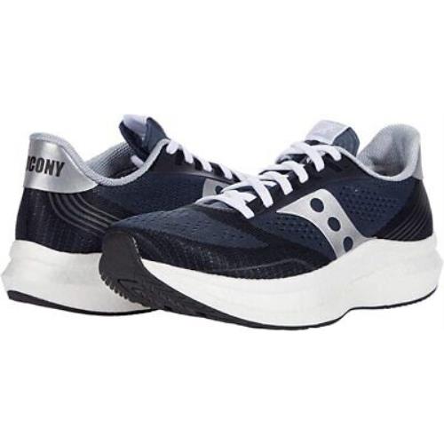 Saucony Women`s Endorphin Pro Icon Running Shoes Navy/silver 10 B M US