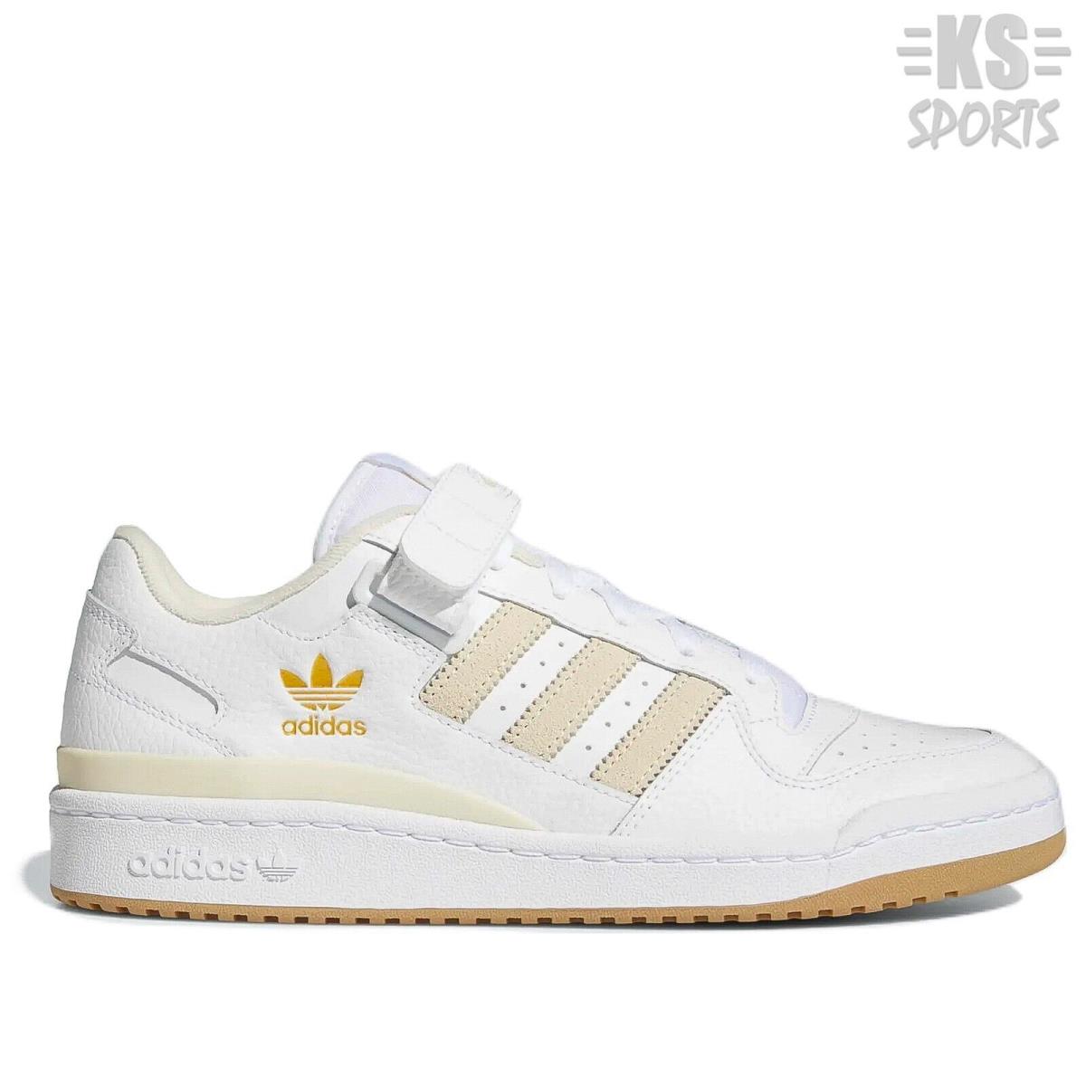 Adidas Forum Low Originals `white Gum` Leather Men`s Athletic Shoes GY8555 - Cloud White/Wonder White/Gum
