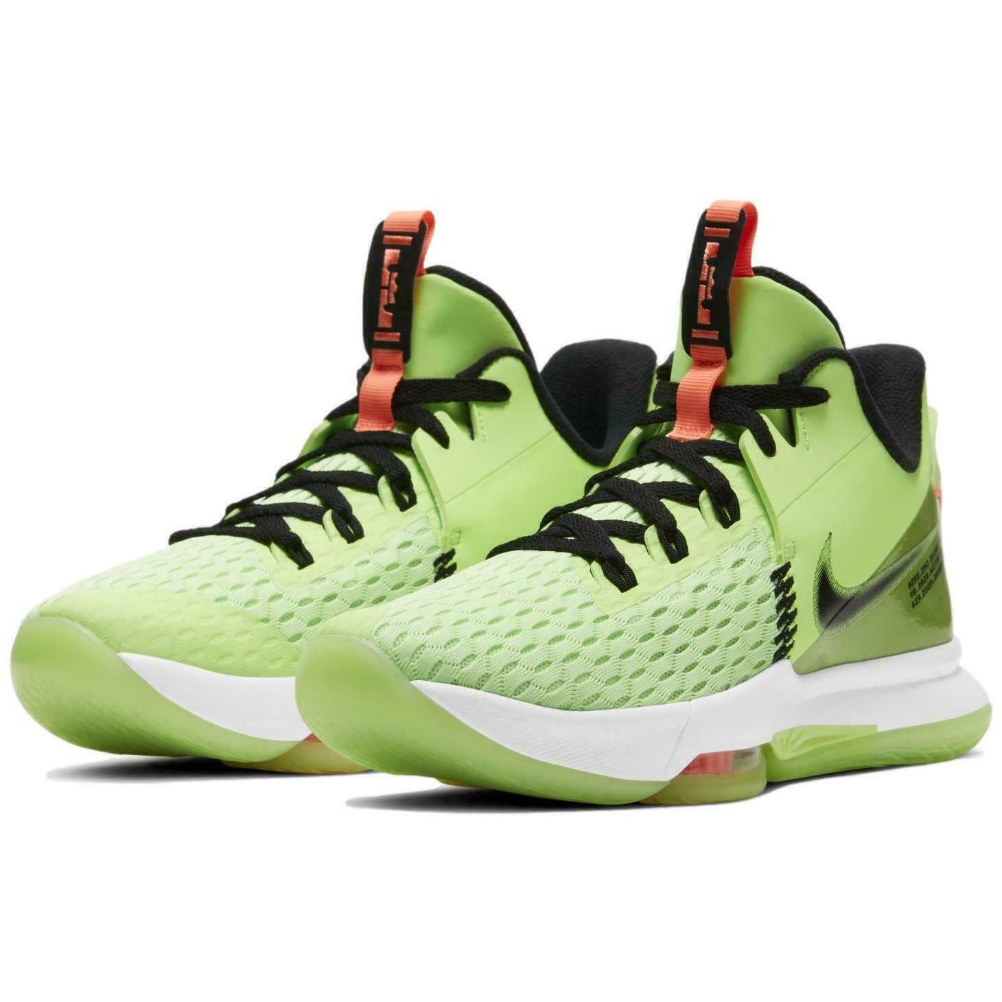 Nike Lebron Witness V CQ9380-300 Men`s Grinch Lime Green Basketball Shoes HD743 - Grinch Lime Green