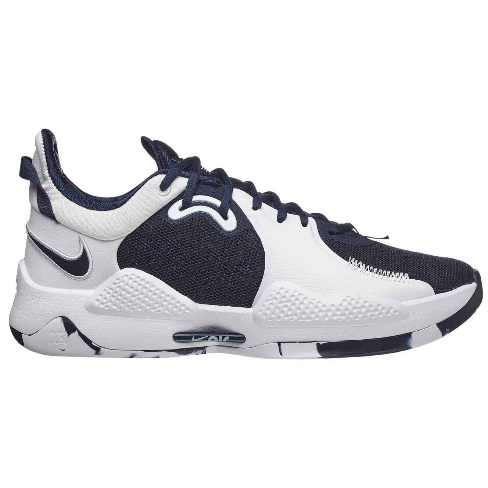 Nike PG 5 Paul George Navy/white Basketball Shoes DA7758-401 Men`s Size 7.5-12