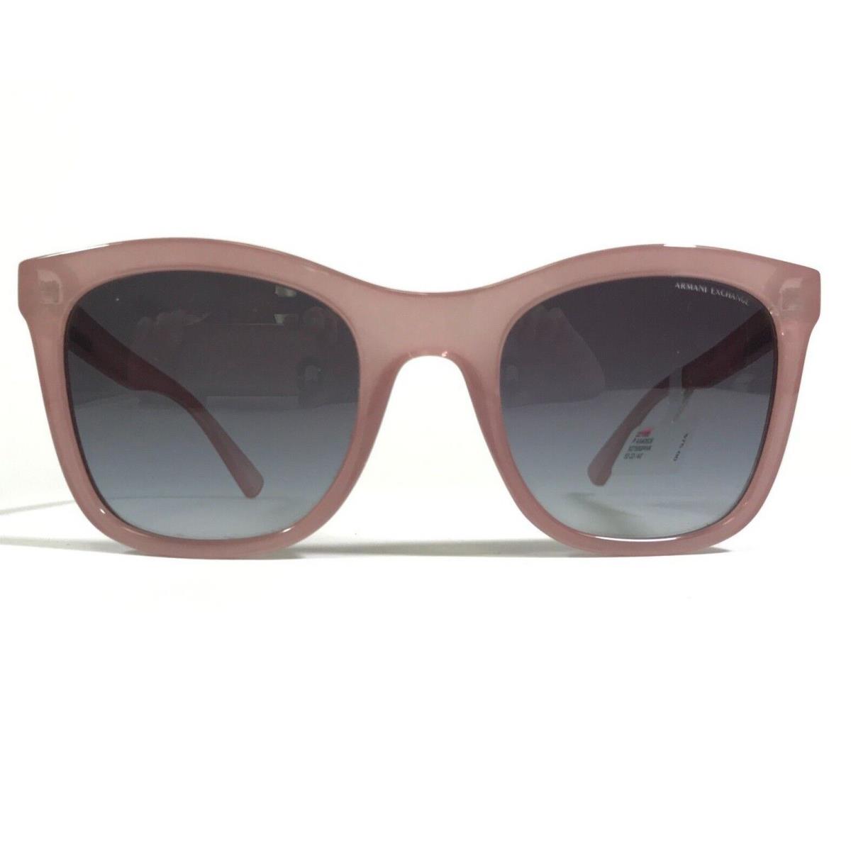 Armani Exchange Sunglasses AX 4082S 82758G Pink Cat Eye Frames with Blue Lenses