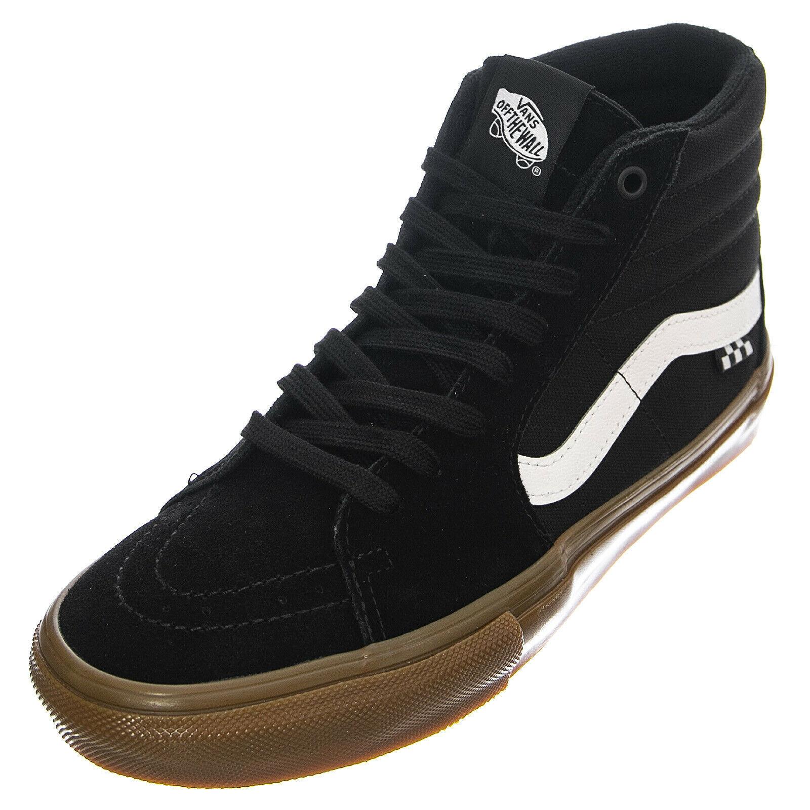 Vans Skate Sk8-Hi Sneakers Black/gum Skate High-top Shoes Men`s 7.0