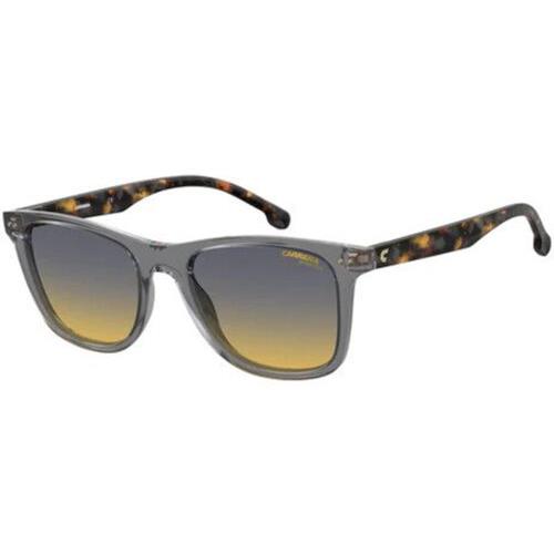 Carrera Crystal Grey Soft Square Sunglasses w/ Gradient Lens - CA2022TS-0KB7-AE - Frame: Grey/Havana, Lens: Grey-Yellow