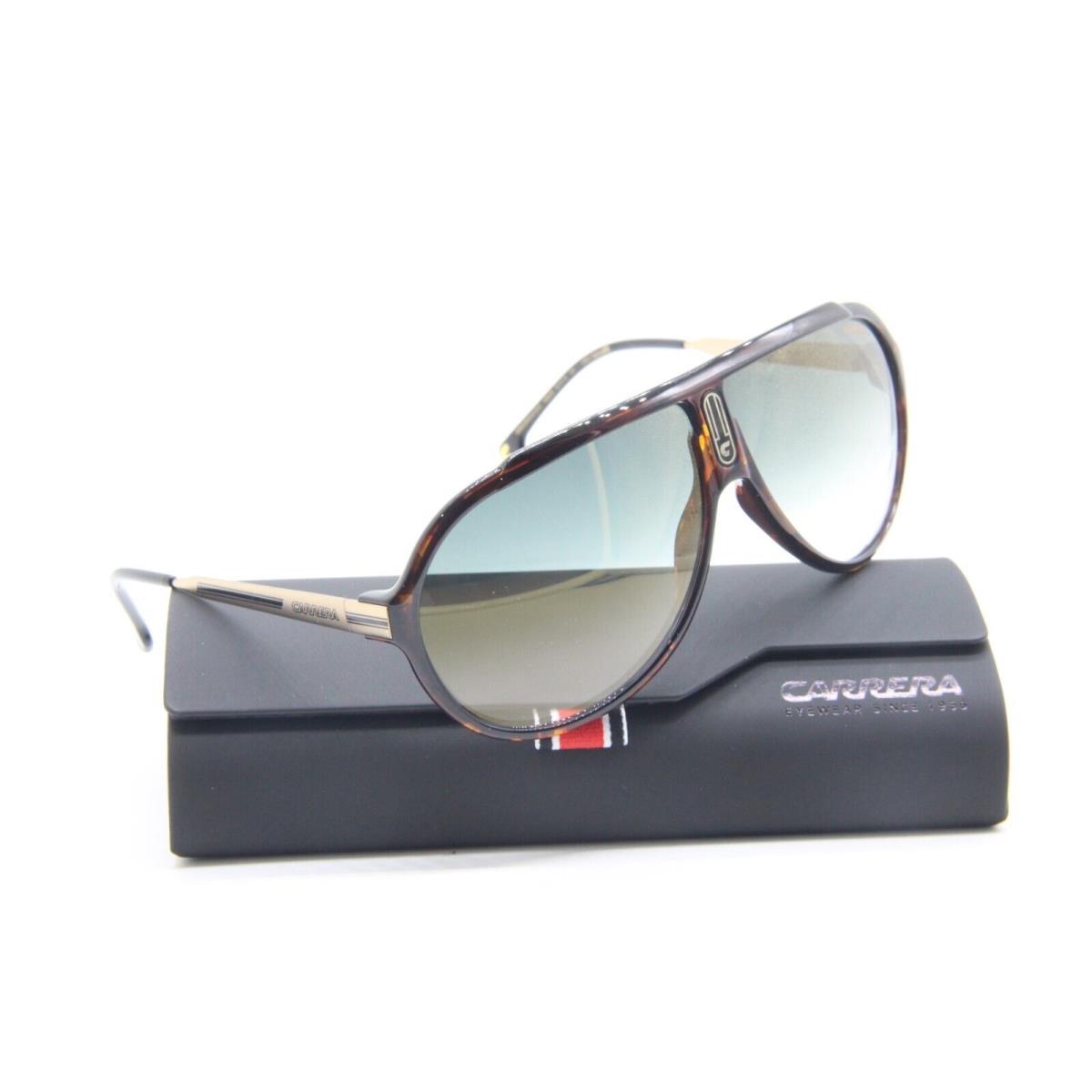 Carrera ENDURANCE65 086D6 Havana Green Sunglasses W/case 63-10