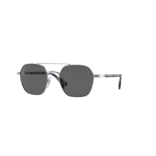 Persol PO2483S Square Silver Dark Grey 52 mm Men`s Sunglasses