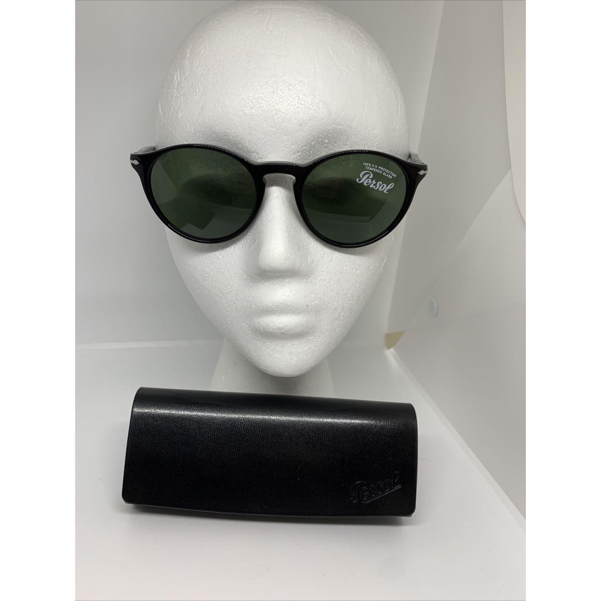 Persol Po3092sm Panto Sunglasses Black