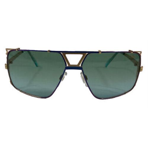 Cazal Men`s 9093 Turquoise and Green Gradient Lens Luxury Sunglasses