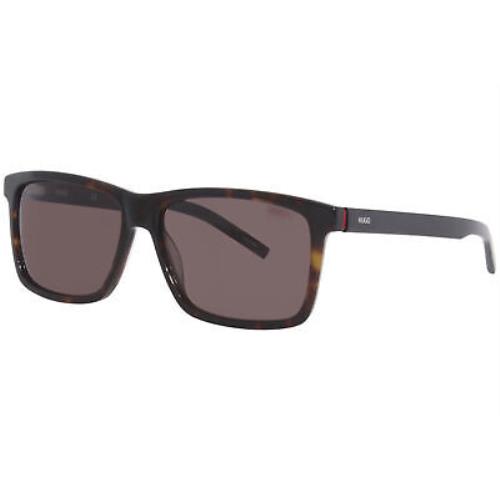 Hugo Boss 1013/S 086/70 Sunglasses Men`s Havana/grey Lenses Rectangle Shape 57mm