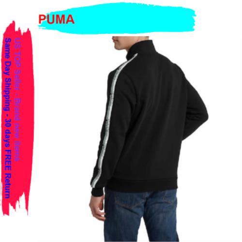 Puma Fleece Track Jacket Black Medium