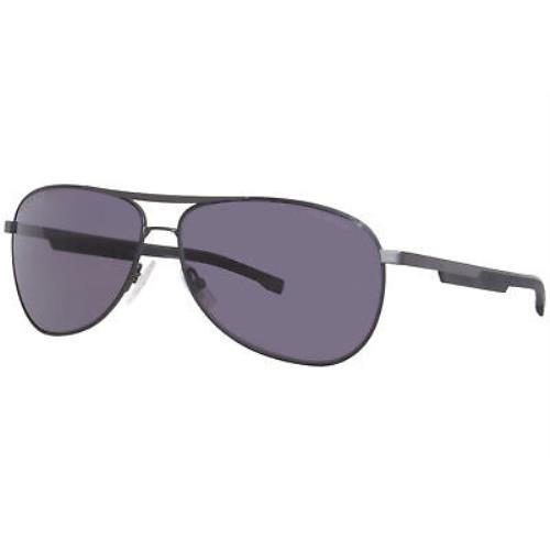Hugo Boss 1199/S TI7M9 Sunglasses Men`s Matte Black/grey Polarized Lenses 63mm - Frame: Black, Lens: Gray