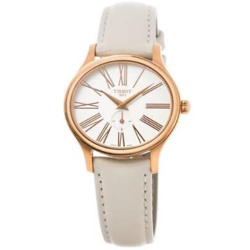 Tissot Bella Ora White Dial Leather Strap Women`s Watch T103.310.36.013.00