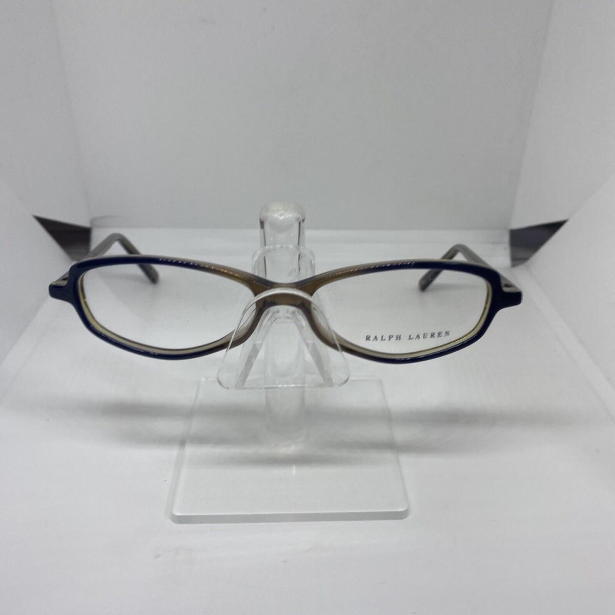 Ralph Lauren RL 1368 1H4 Eyeglasses Frame Made in Italy Brown/navy 50-14-140