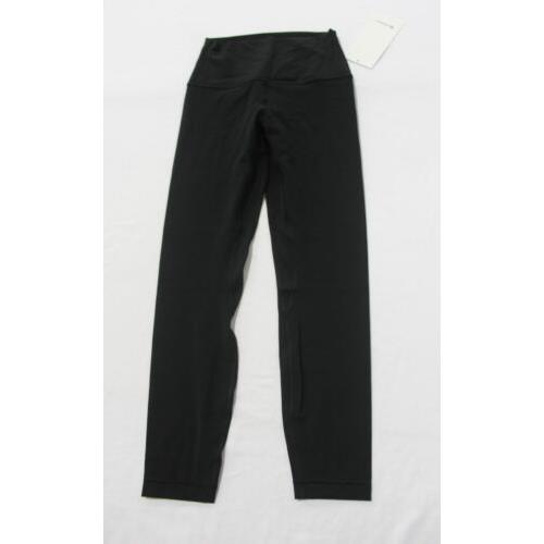 Lululemon Women`s Align Soft Nulu High Rise 25 Yoga Pants RH7 Black Size 4