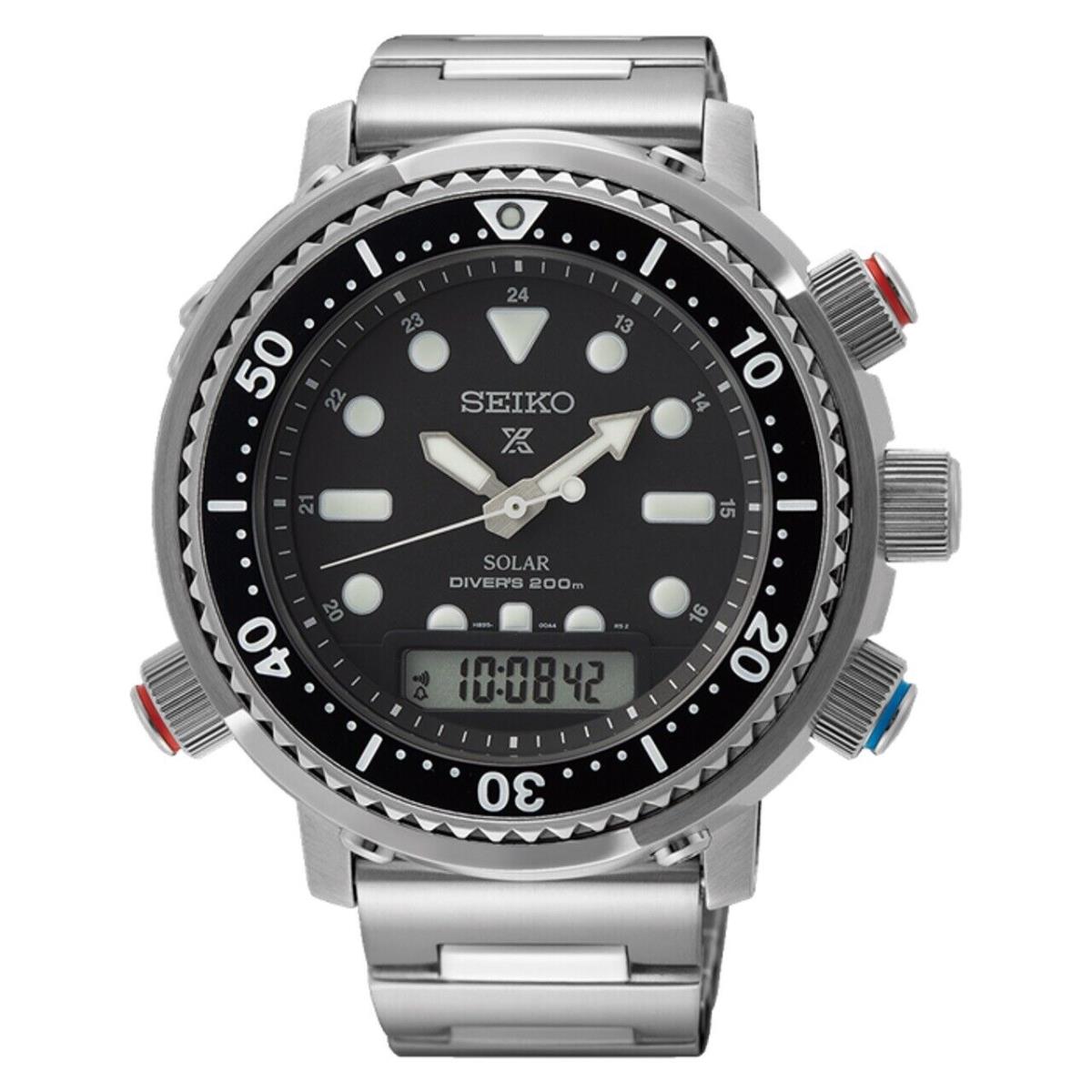 Seiko Prospex Solar Hybrid Arnie Divers 200M Men`s Watch SNJ033