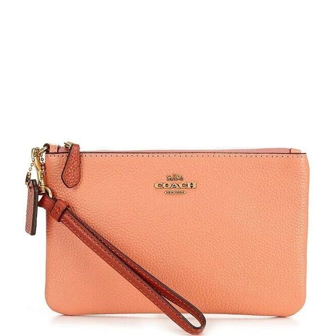 Coach - Colorblock Small Wristlet - Light Coral Multi - C9138 B4TXP