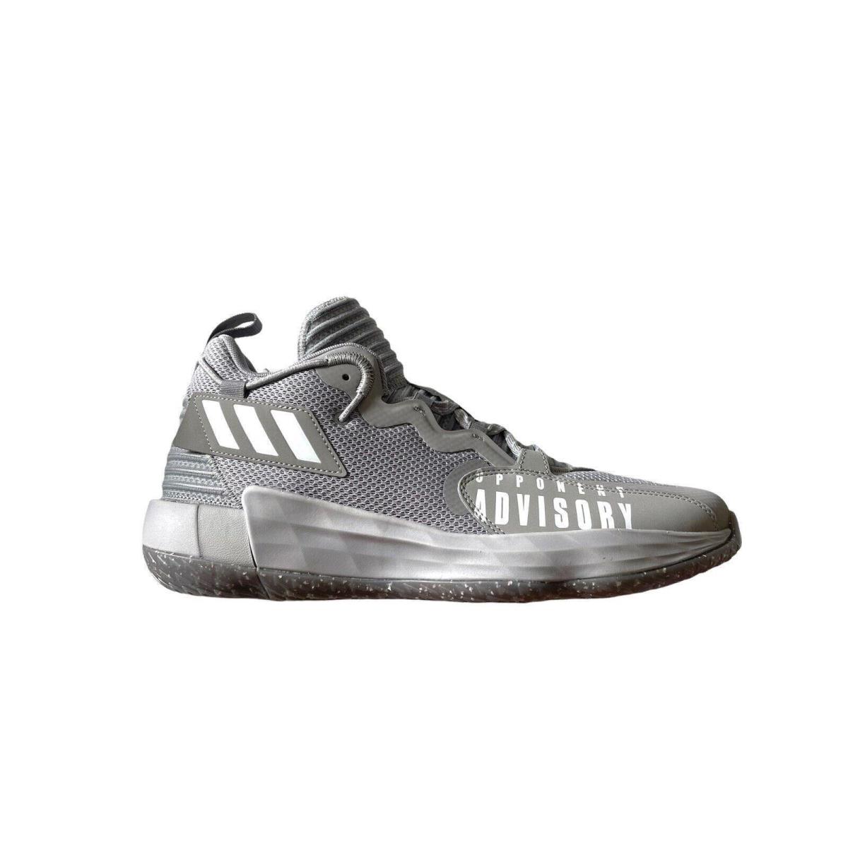Adidas GW7904 SM Dame 7 Extply Gray Basketball Shoes Size 12.5 Damian Lillard