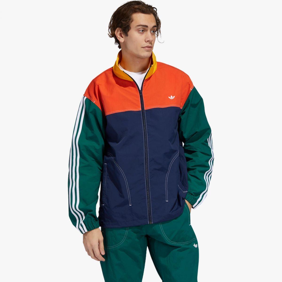 Adidas Colorblock Summer Bball Windbreaker Mens Full Zip Jacket Size S GD2054