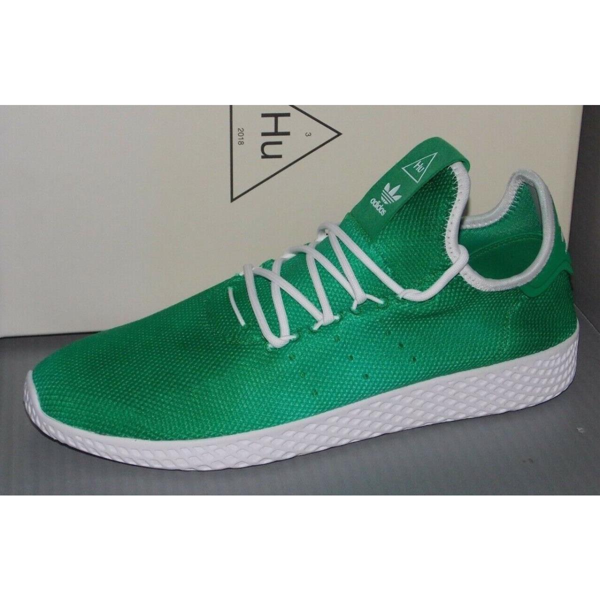 Mens Adidas Pharrell Williams PW HU Holi Tennis HU Green / White Size 9