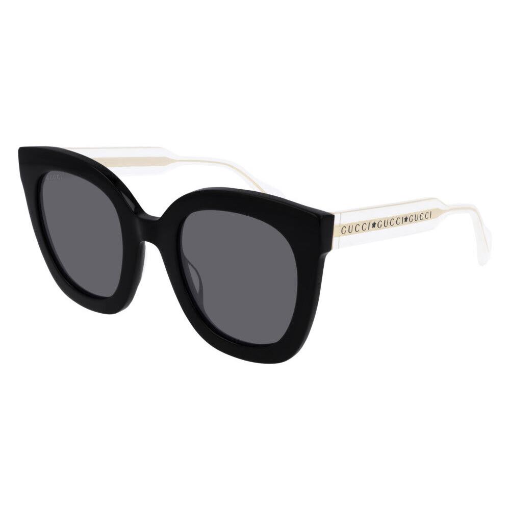 Gucci GG0564S 001 Square Black Black Crystal Grey 51 mm Women`s Sunglasses