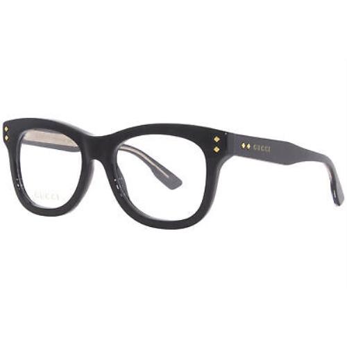 Gucci GG1086O 005 Eyeglasses Women`s Frame Black Full Rim Cat Eye 53mm