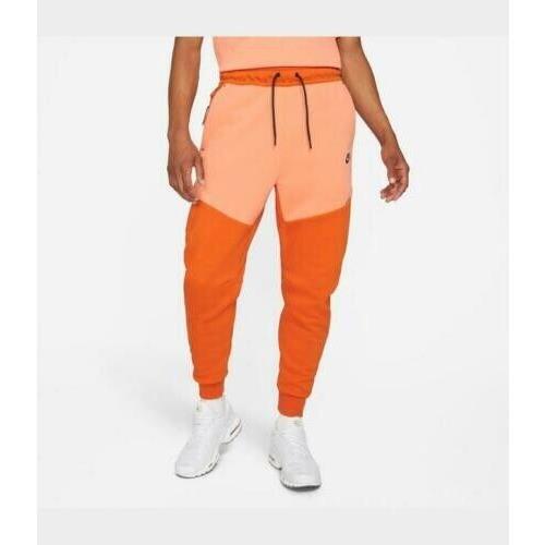 Nike Tech Fleece Joggers Slim Fit Campfire Orange CU4495-893 Men`s XL