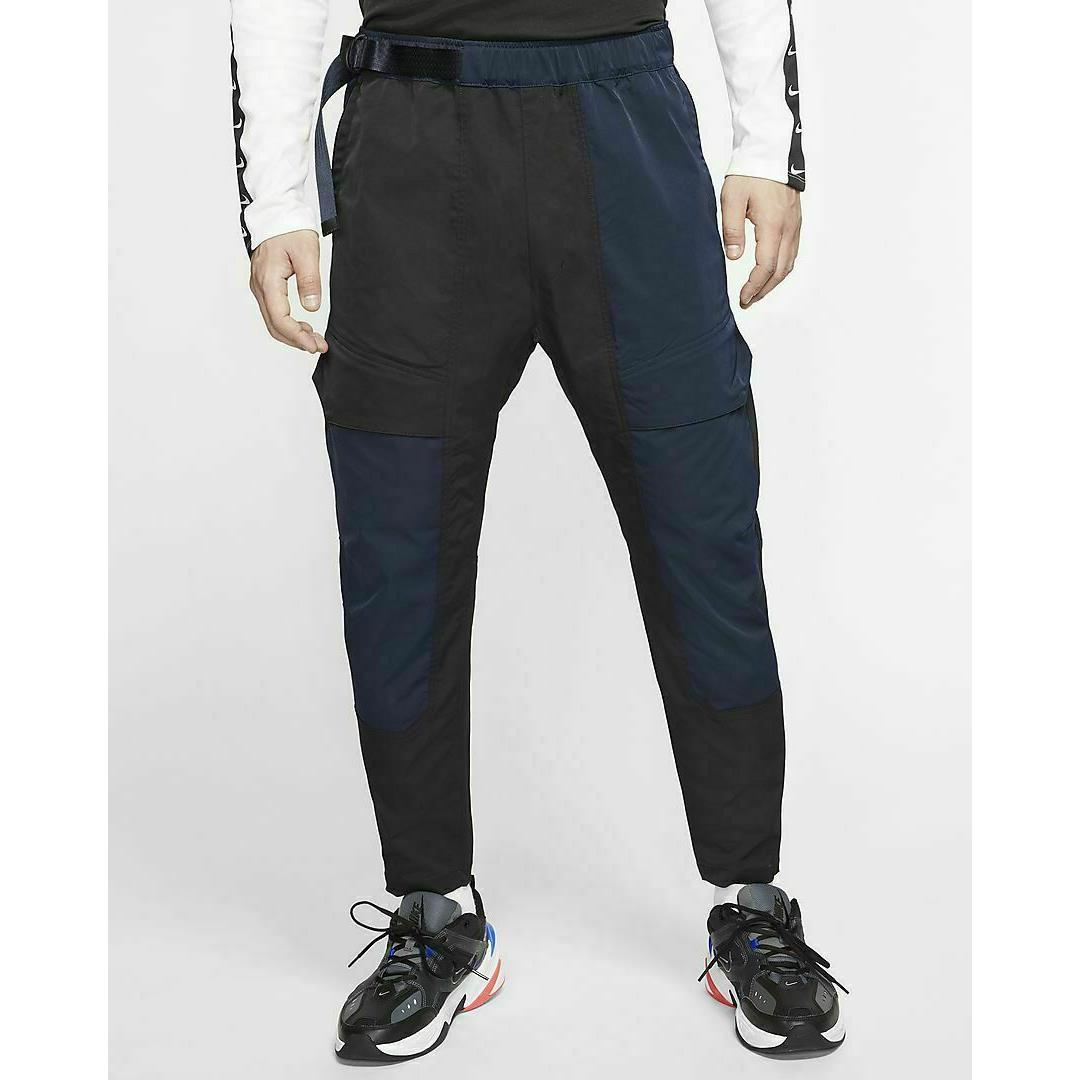 Nike Nikelab Tech Pack Woven Cargo Pants CJ5155 010 Men s XL Tapered Leg