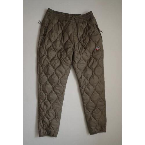 Nike Heritage Winterized Thermore Pants Size L Men Joggers Brown CU4448-040