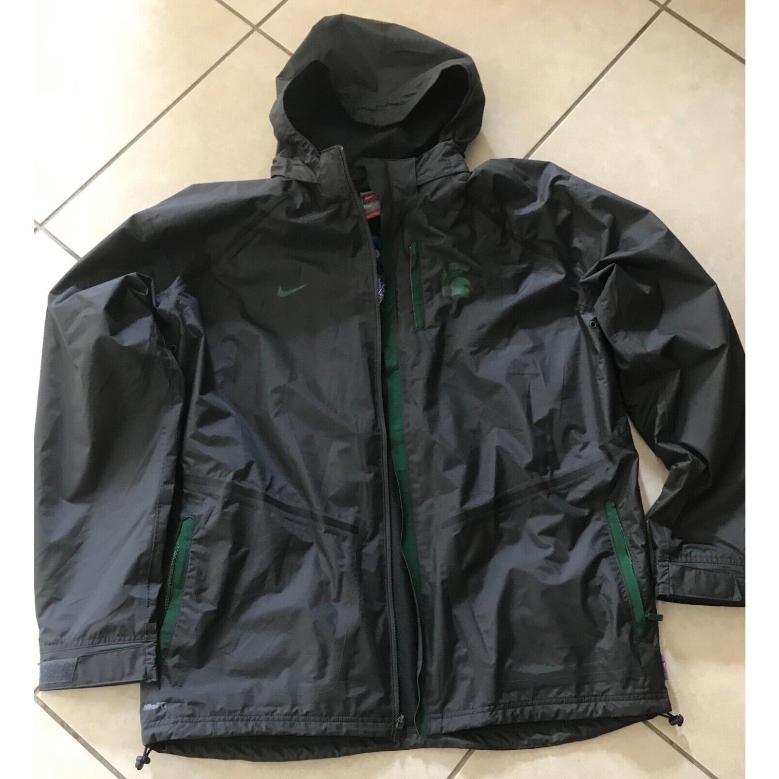 Nike Storm-fit Michigan State Jacket Anthracite Green Men`s XL Vintage Rare