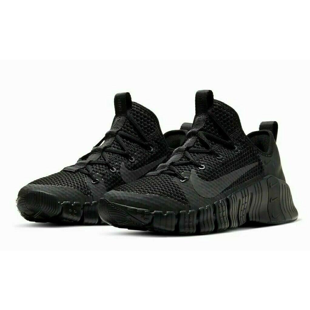 Nike Free Metcon 3 Mens Size 8.5 Training Shoes CJ0861 001 Black Anthracite - Black