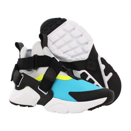 Nike Huarache City Boys Shoes Size 5 Color: Light Blue Fury/black/volt
