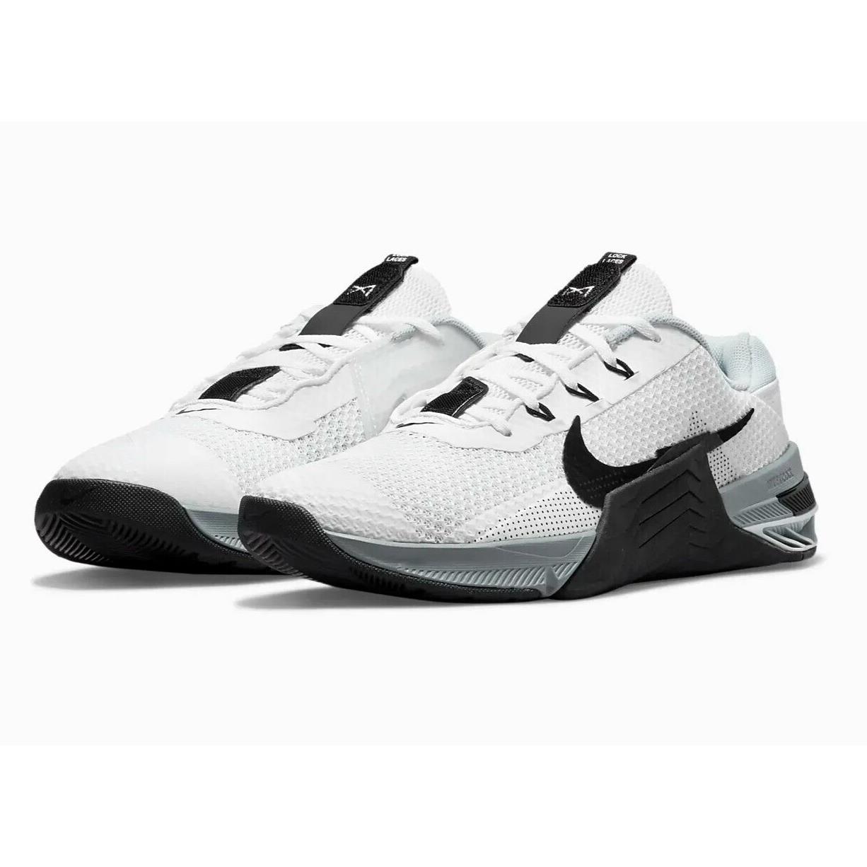 Nike Metcon 7 Womens Size 8 Training Shoes CZ8281 100 White Back Gray