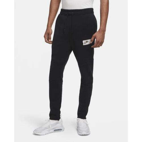Nike Sportswear Punk Fleece Pants CU4269-010 Black/silver Men`s Large L