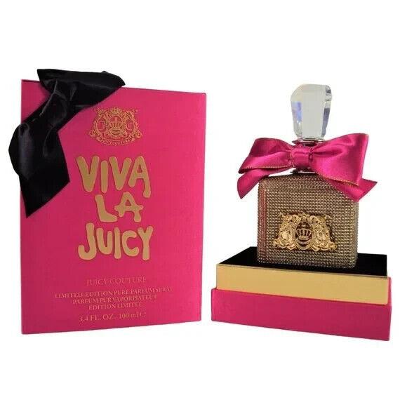 Viva La Juicy Pure Parfum 3.4 OZ Gold Bottle Women`s Perfume