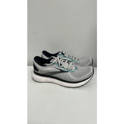 Brooks Womens Glycerin 18 White Green Comfortable Shoes 120317 1B 085 Size 6
