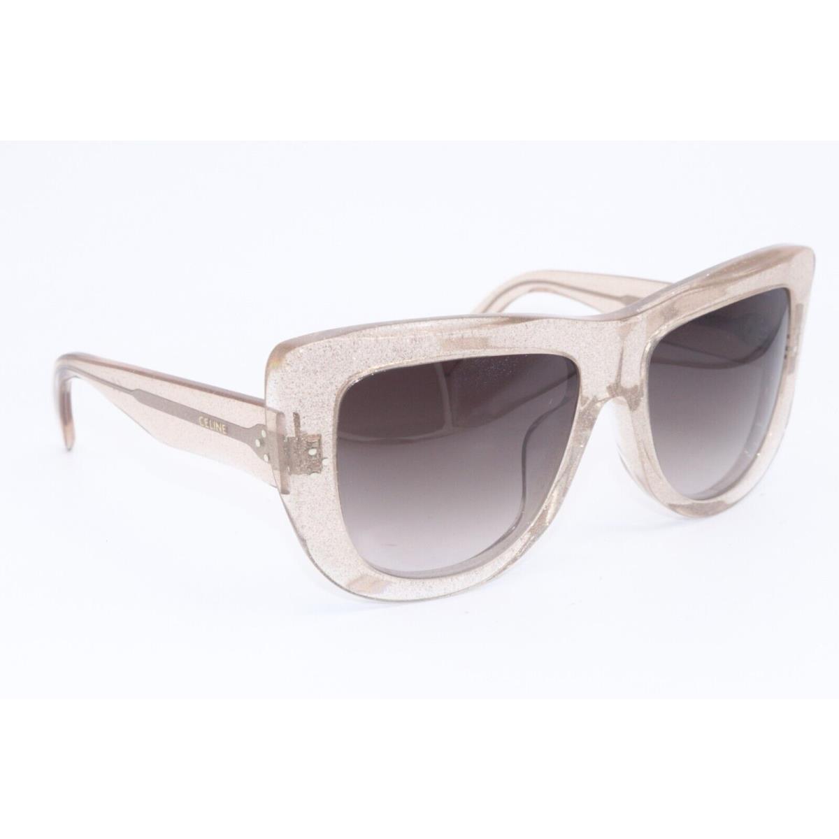 Celine CL 40157U 73K Clear Glitter/brown Gradient Sunglasses 57-18